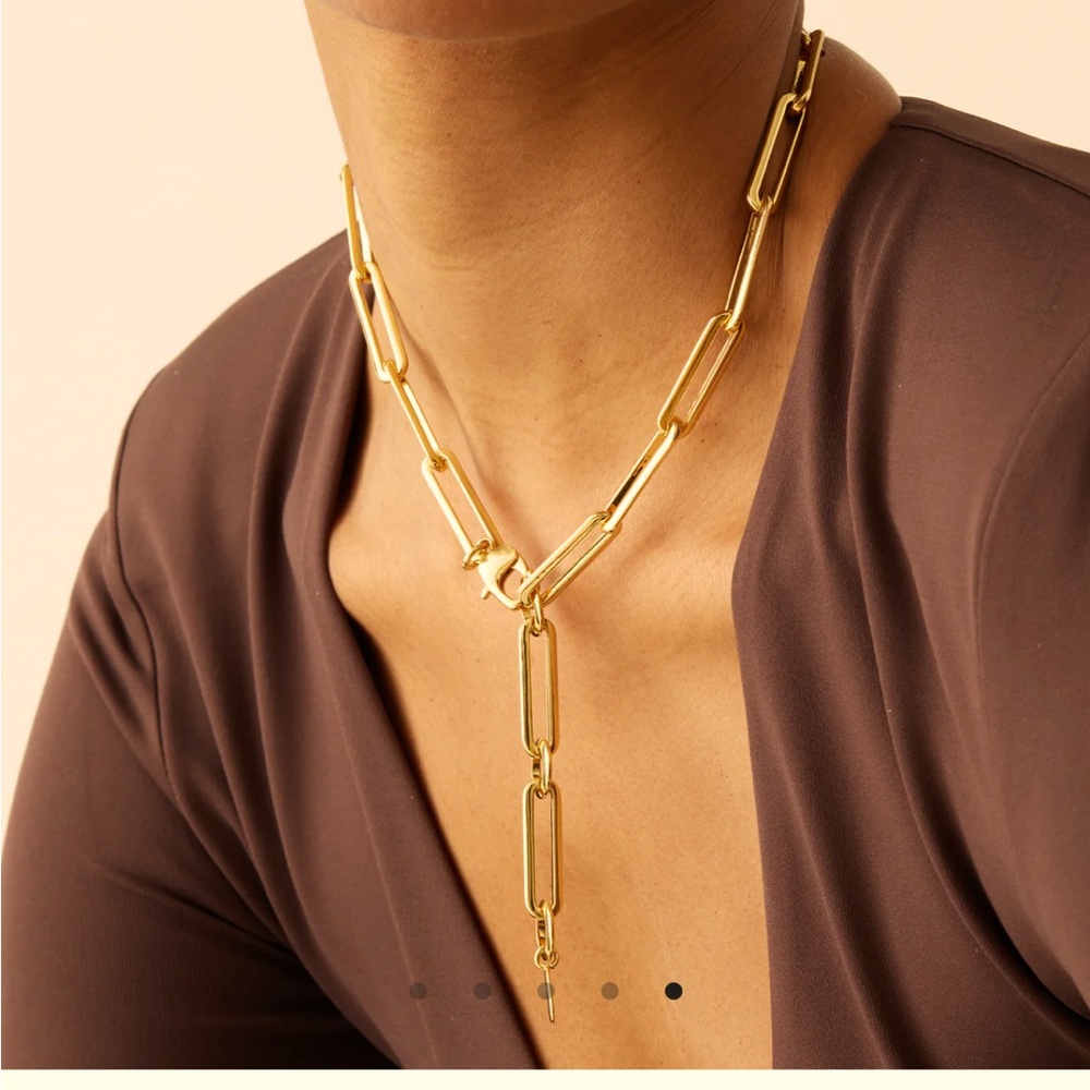 Jenny Bird Stevie necklace 14k Gold dipped brass. Beautiful elegant Jenny Bird